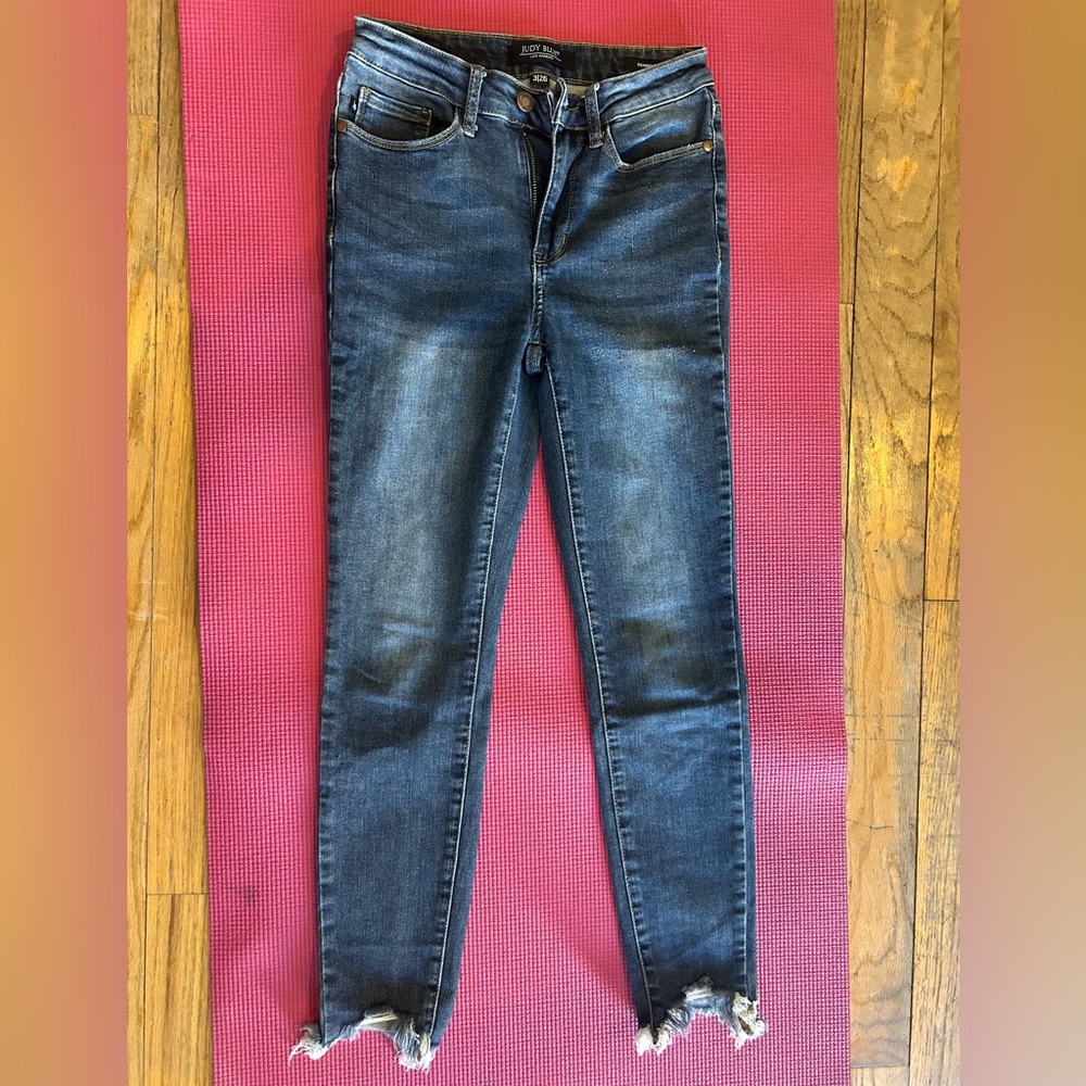 Judy Blue Faded Dark Blue Skinny Jeans